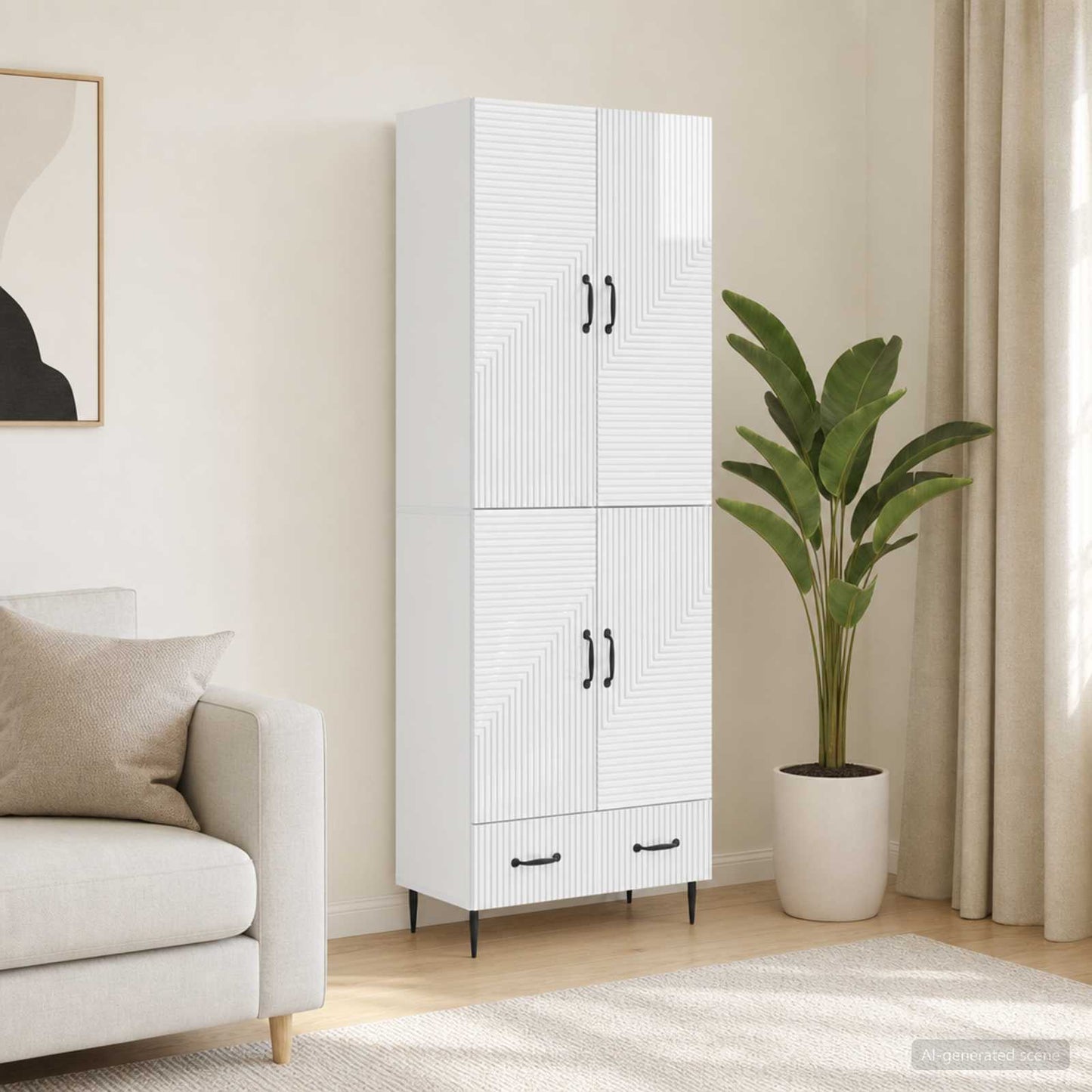 vidaXL Cabinet Set 2 pcs Engineered Wood