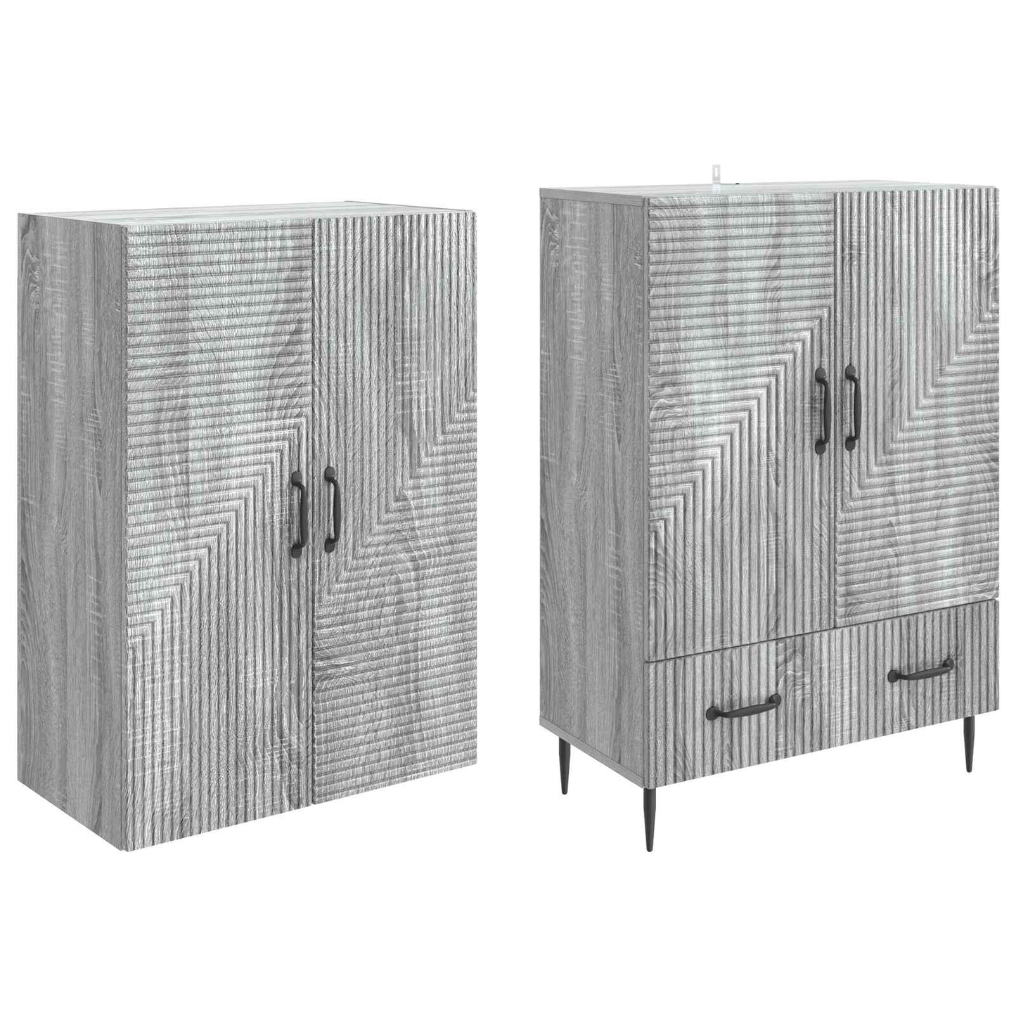 vidaXL Cabinet Set 2 pcs 66 x 34.5 x 95 cm Engineered Wood