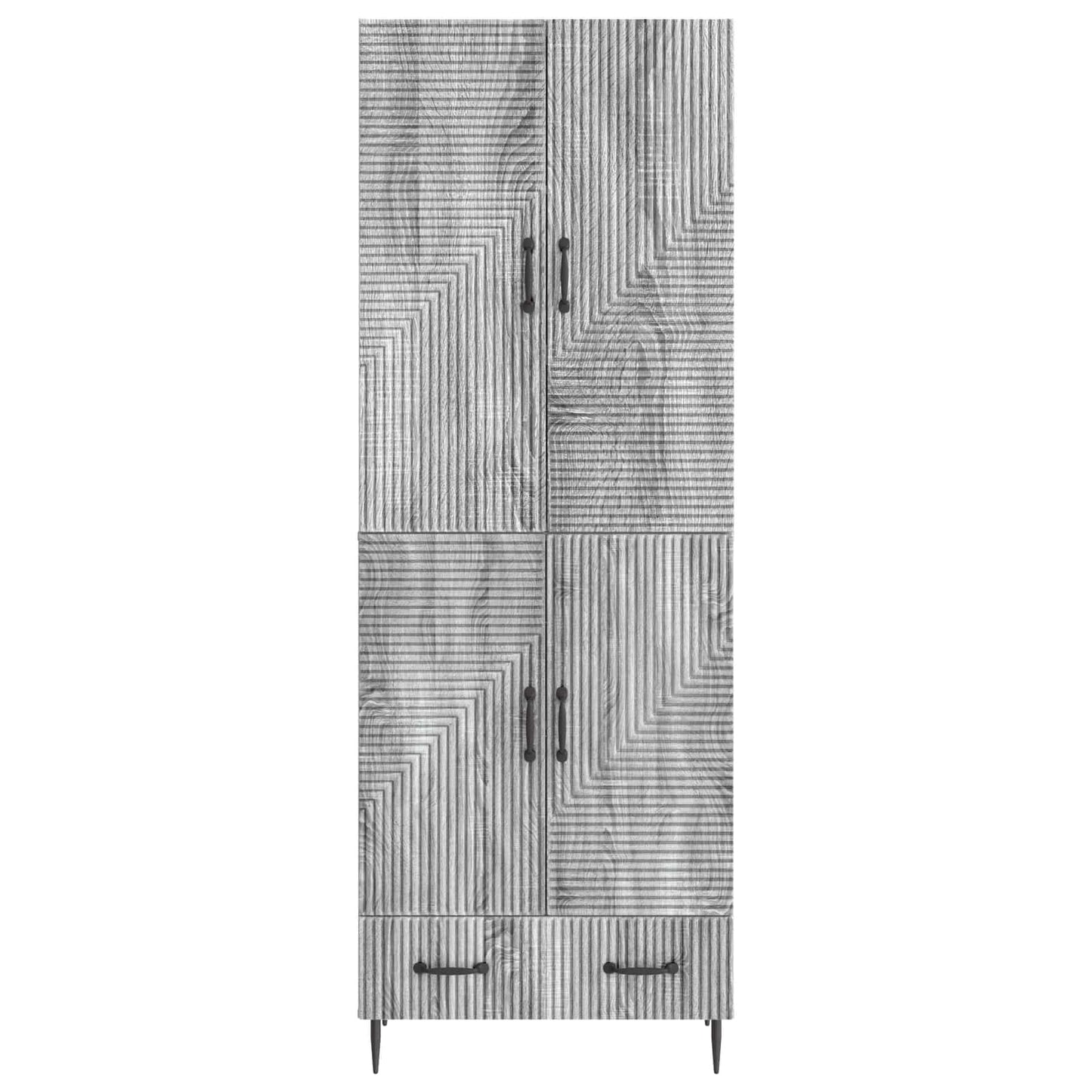 vidaXL Cabinet Set 2 pcs 66 x 34.5 x 95 cm Engineered Wood