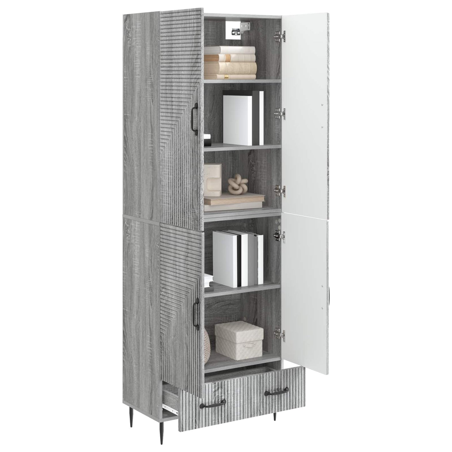 vidaXL Cabinet Set 2 pcs 66 x 34.5 x 95 cm Engineered Wood