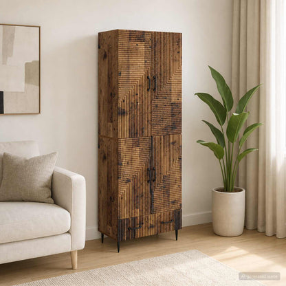 vidaXL Cabinet Set 2 pcs Engineered Wood