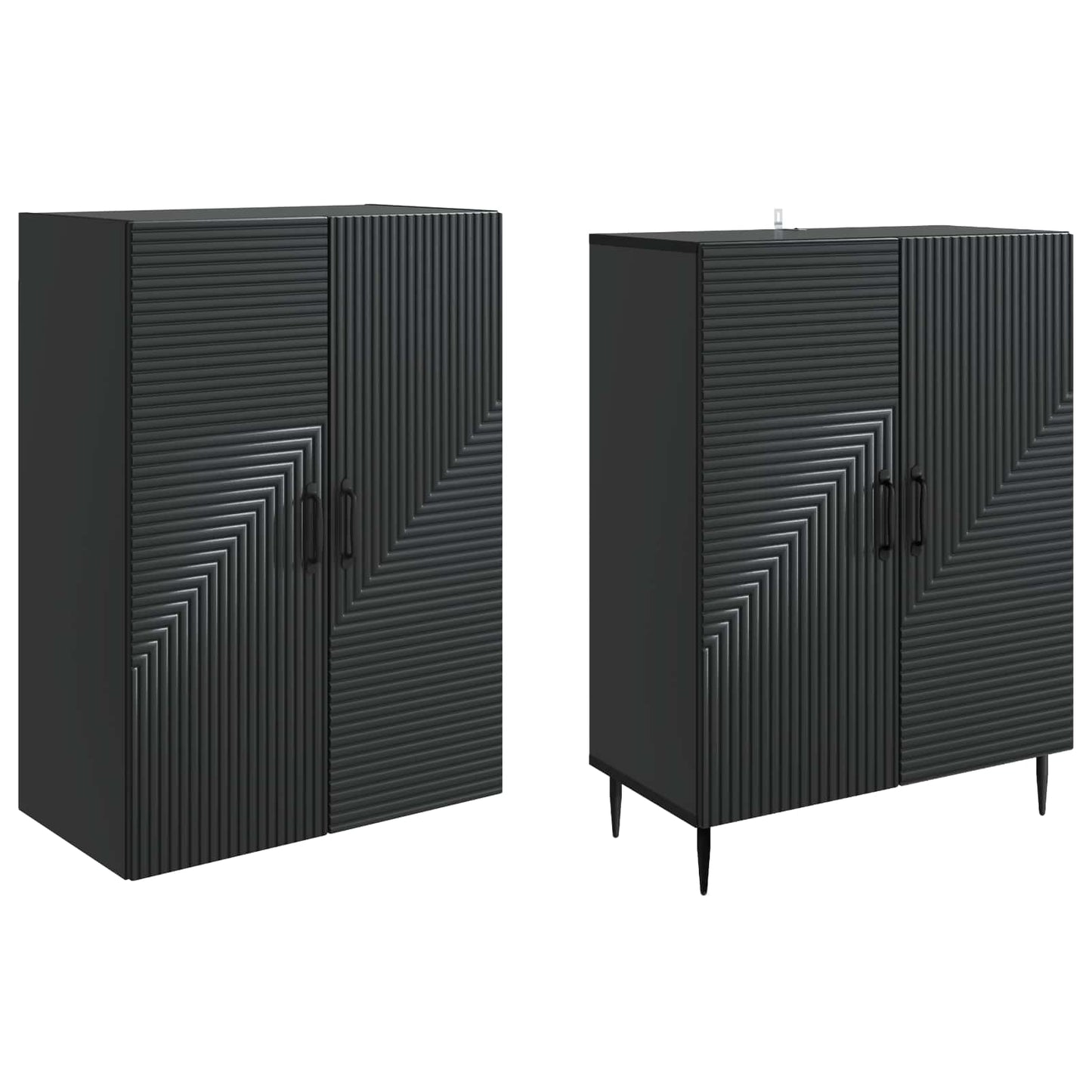 vidaXL Cabinet Set 2 pcs Engineered Wood