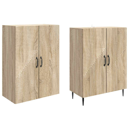 vidaXL Cabinet Set 2 pcs 66 x 34.5 x 89.5 cm Engineered Wood