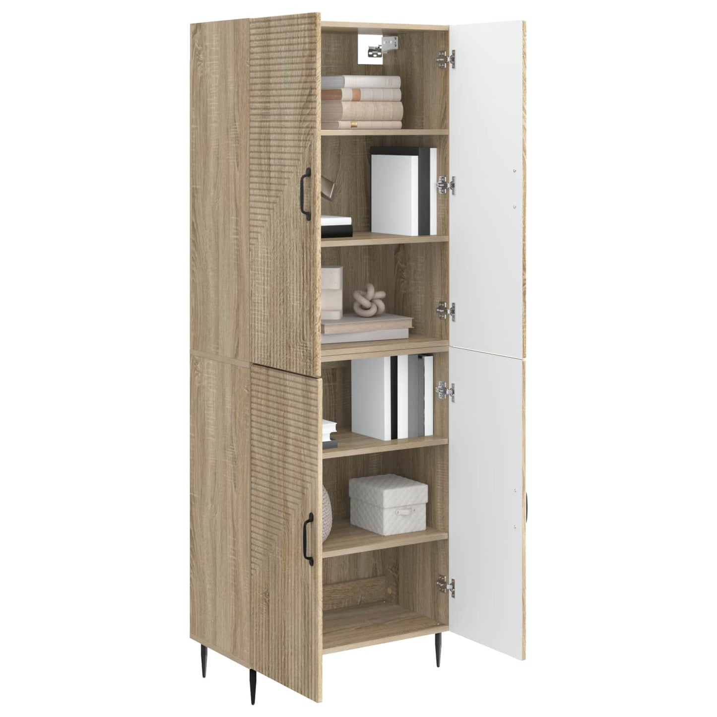 vidaXL Cabinet Set 2 pcs 66 x 34.5 x 89.5 cm Engineered Wood