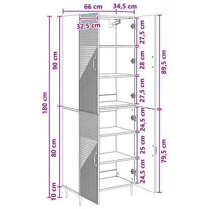 vidaXL Cabinet Set 2 pcs Engineered Wood