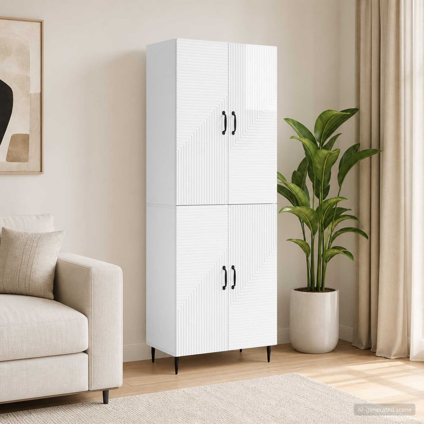 vidaXL Cabinet Set 2 pcs Engineered Wood