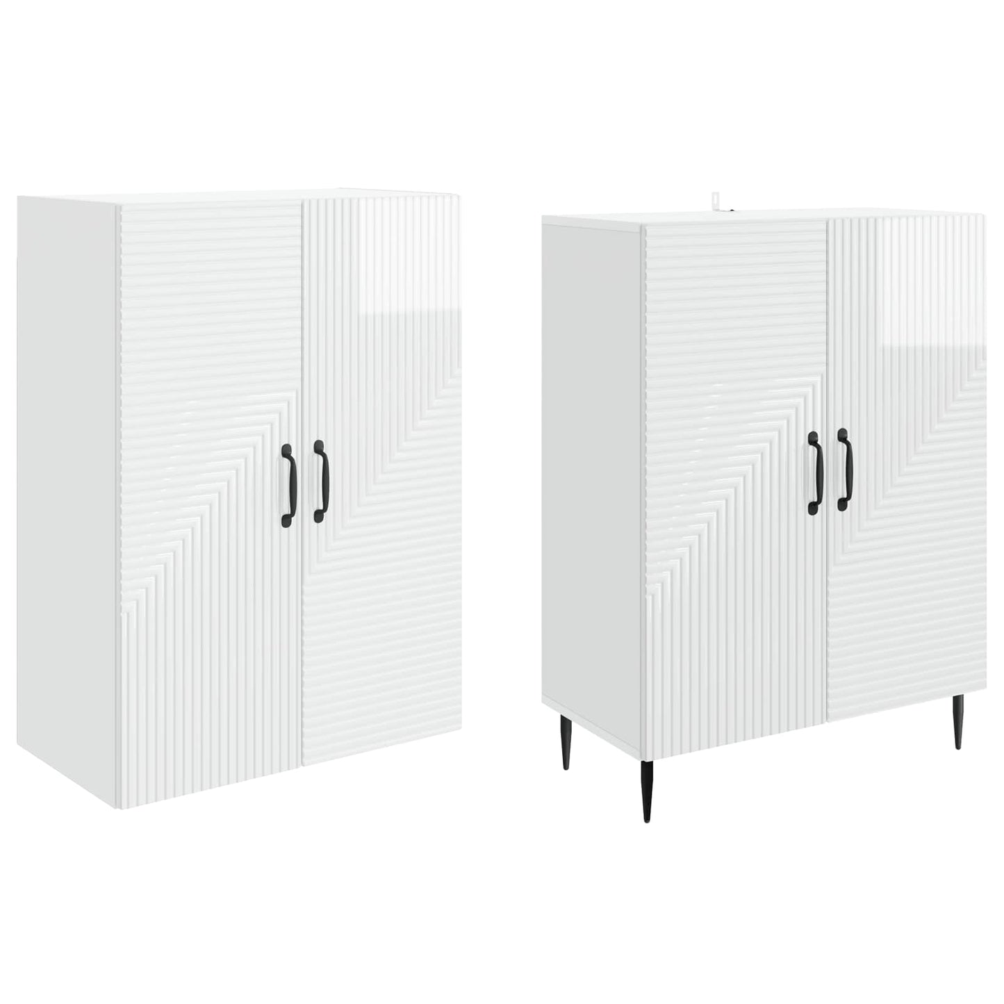 vidaXL Cabinet Set 2 pcs 66 x 34.5 x 89.5 cm Engineered Wood