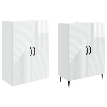 vidaXL Cabinet Set 2 pcs 66 x 34.5 x 89.5 cm Engineered Wood