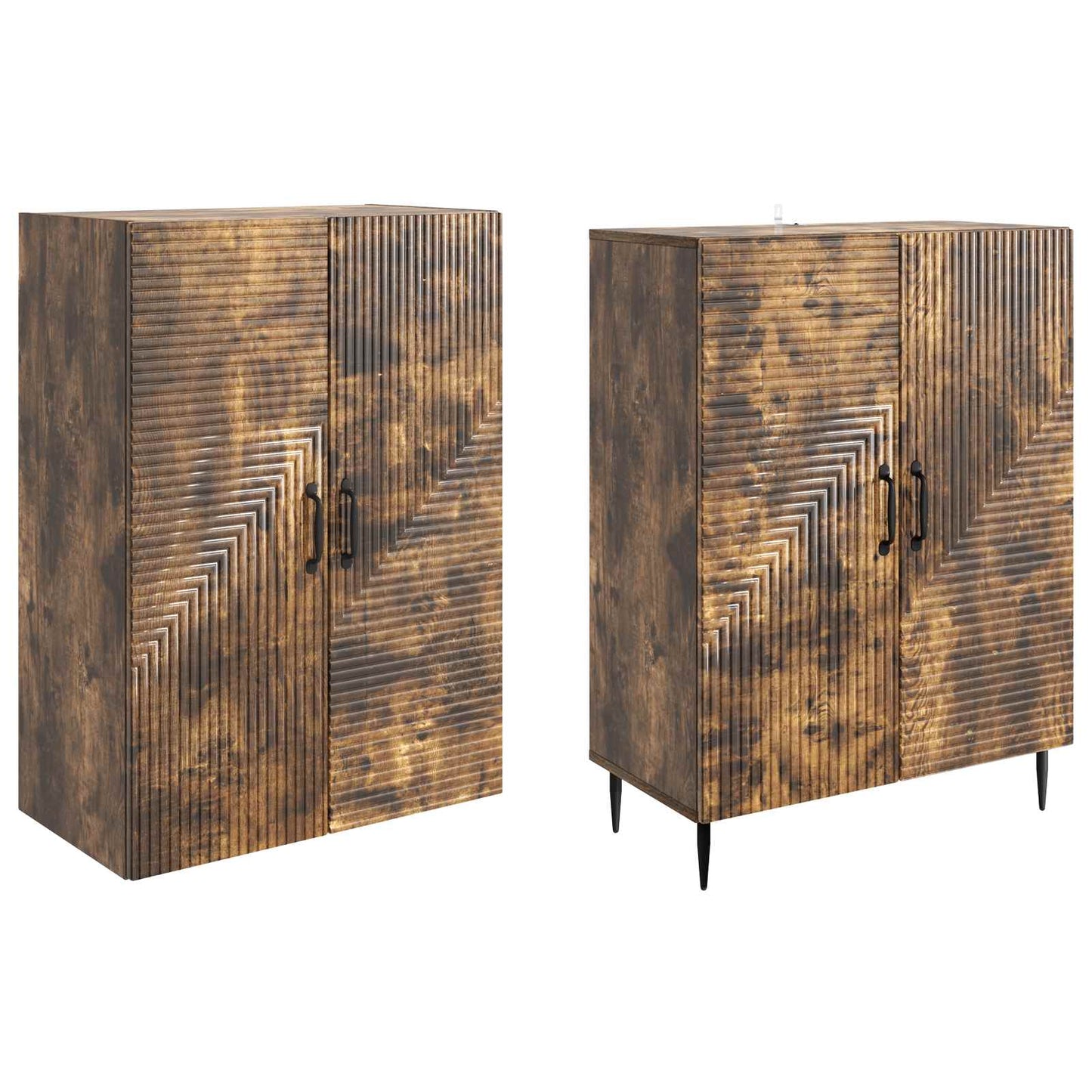 vidaXL Cabinet Set 2 pcs 66 x 34.5 x 89.5 cm Engineered Wood
