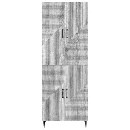 vidaXL Cabinet Set 2 pcs Grey Sonoma Engineered Wood