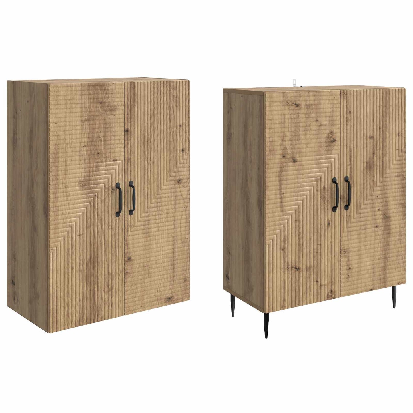 vidaXL Cabinet Set 2 pcs Engineered Wood