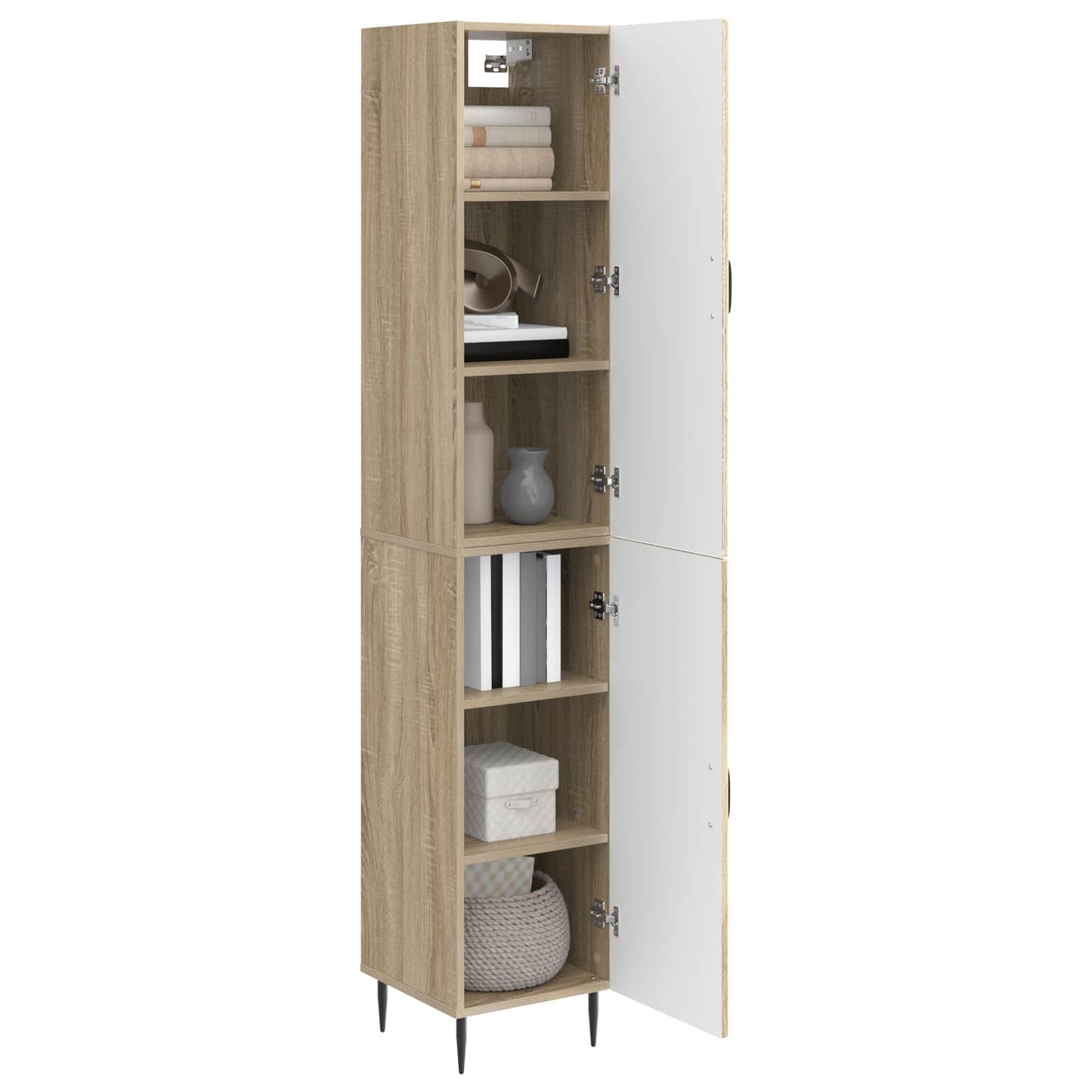vidaXL Cabinet Set 2 pcs Sonoma Oak Engineered Wood