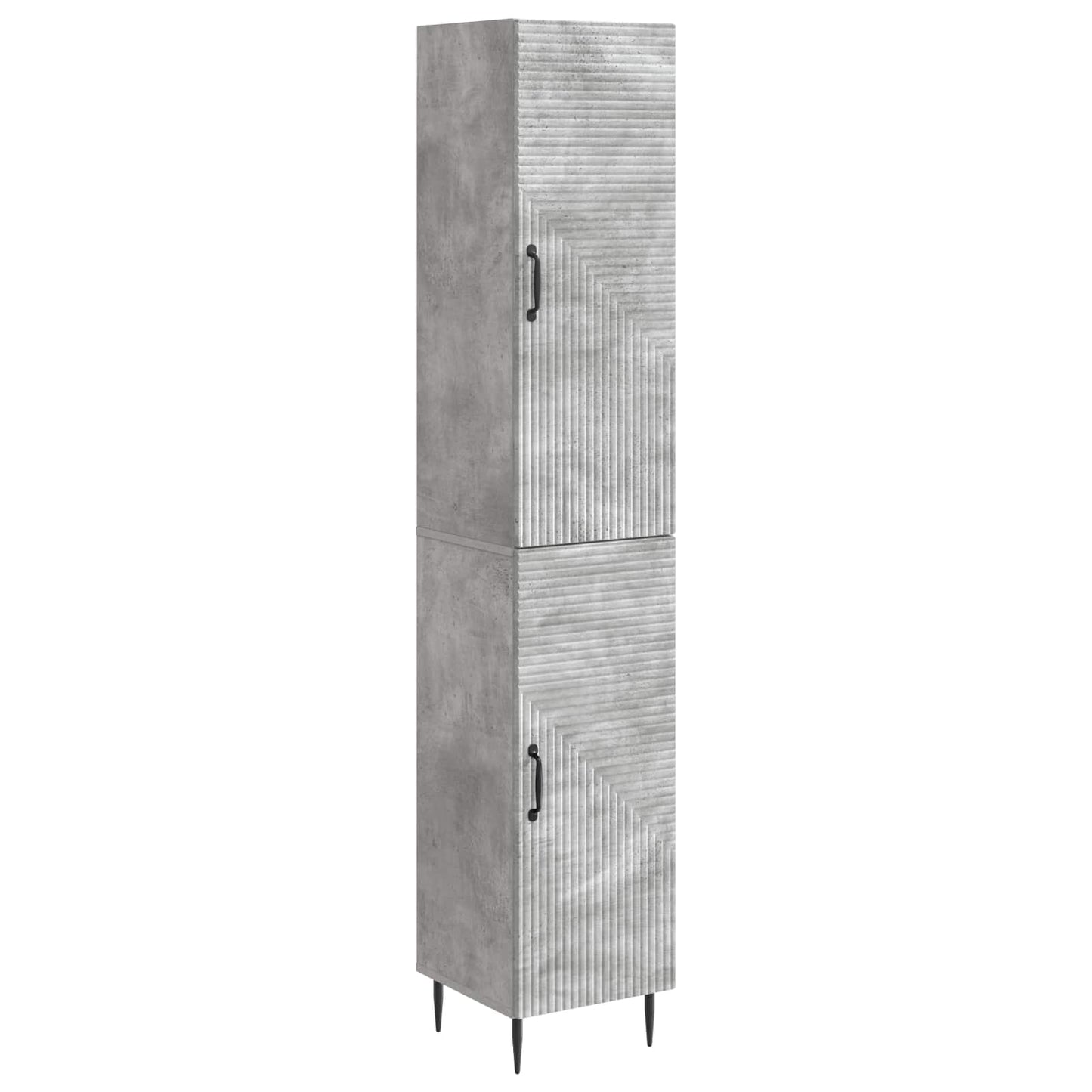 vidaXL Cabinet Set 2 pcs Concrete Grey Engineered Wood