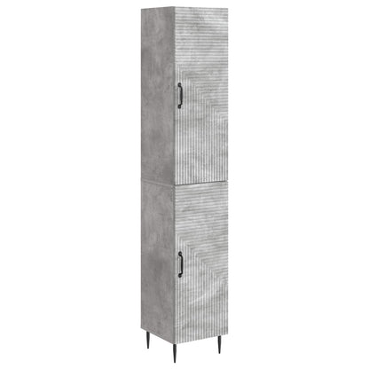 vidaXL Cabinet Set 2 pcs Concrete Grey Engineered Wood