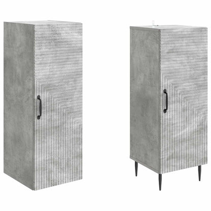 vidaXL Cabinet Set 2 pcs Concrete Grey Engineered Wood