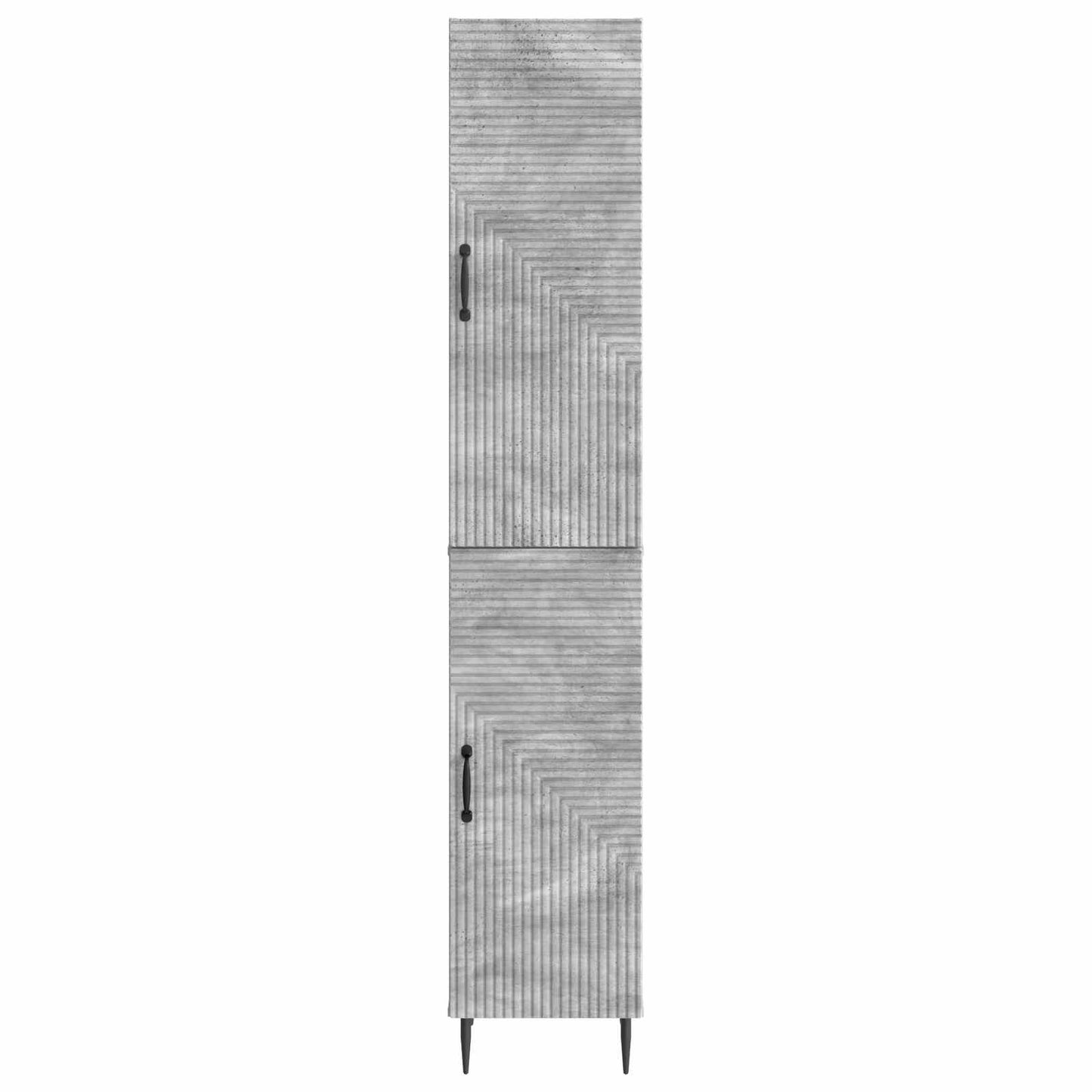 vidaXL Cabinet Set 2 pcs Concrete Grey Engineered Wood