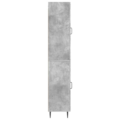 vidaXL Cabinet Set 2 pcs Concrete Grey Engineered Wood