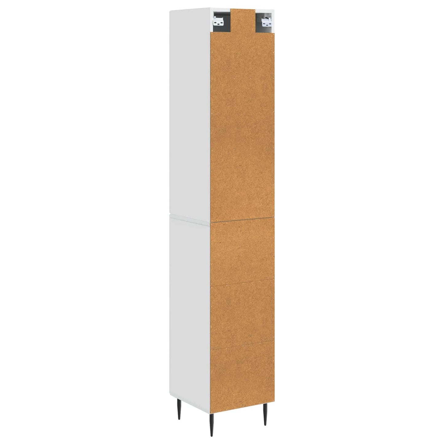 vidaXL Cabinet Set 2 pcs High Gloss White Engineered Wood