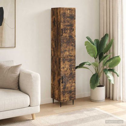 vidaXL Cabinet Set 2 pcs Smoked Oak Engineered Wood