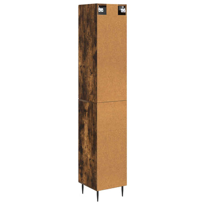 vidaXL Cabinet Set 2 pcs Smoked Oak Engineered Wood