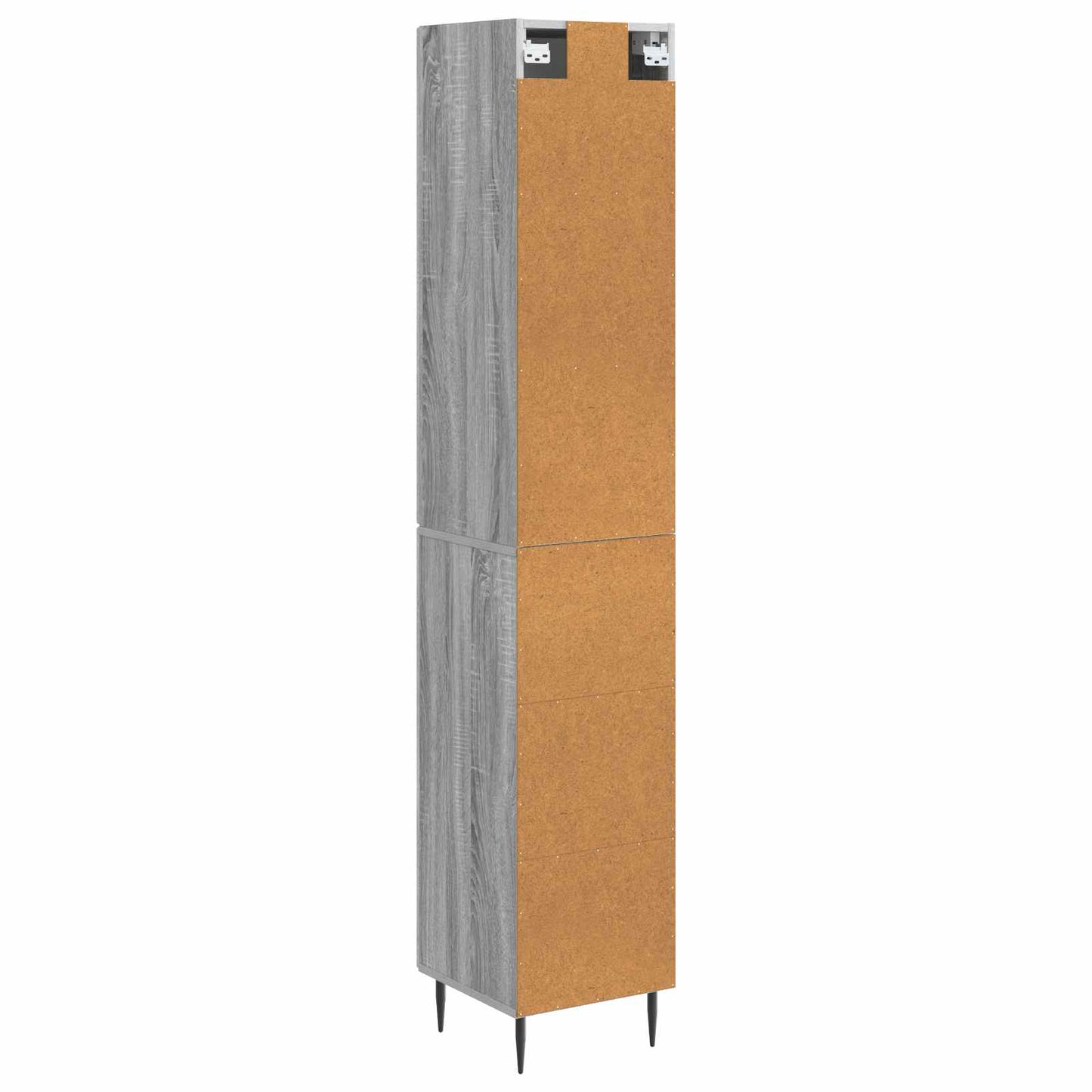 vidaXL Cabinet Set 2 pcs Grey Sonoma Engineered Wood