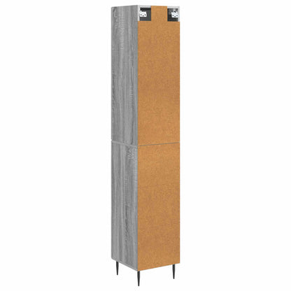 vidaXL Cabinet Set 2 pcs Grey Sonoma Engineered Wood