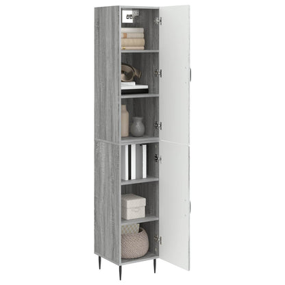 vidaXL Cabinet Set 2 pcs Grey Sonoma Engineered Wood