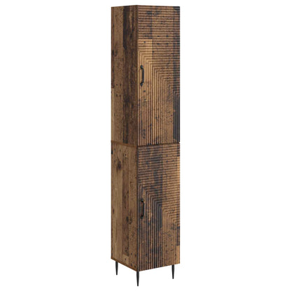 vidaXL Cabinet Set 2 pcs Old Wood Engineered Wood