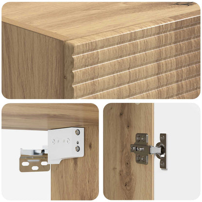 vidaXL Cabinet Set 2 pcs Artisan Oak Engineered Wood
