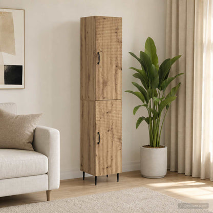 vidaXL Cabinet Set 2 pcs Artisan Oak Engineered Wood