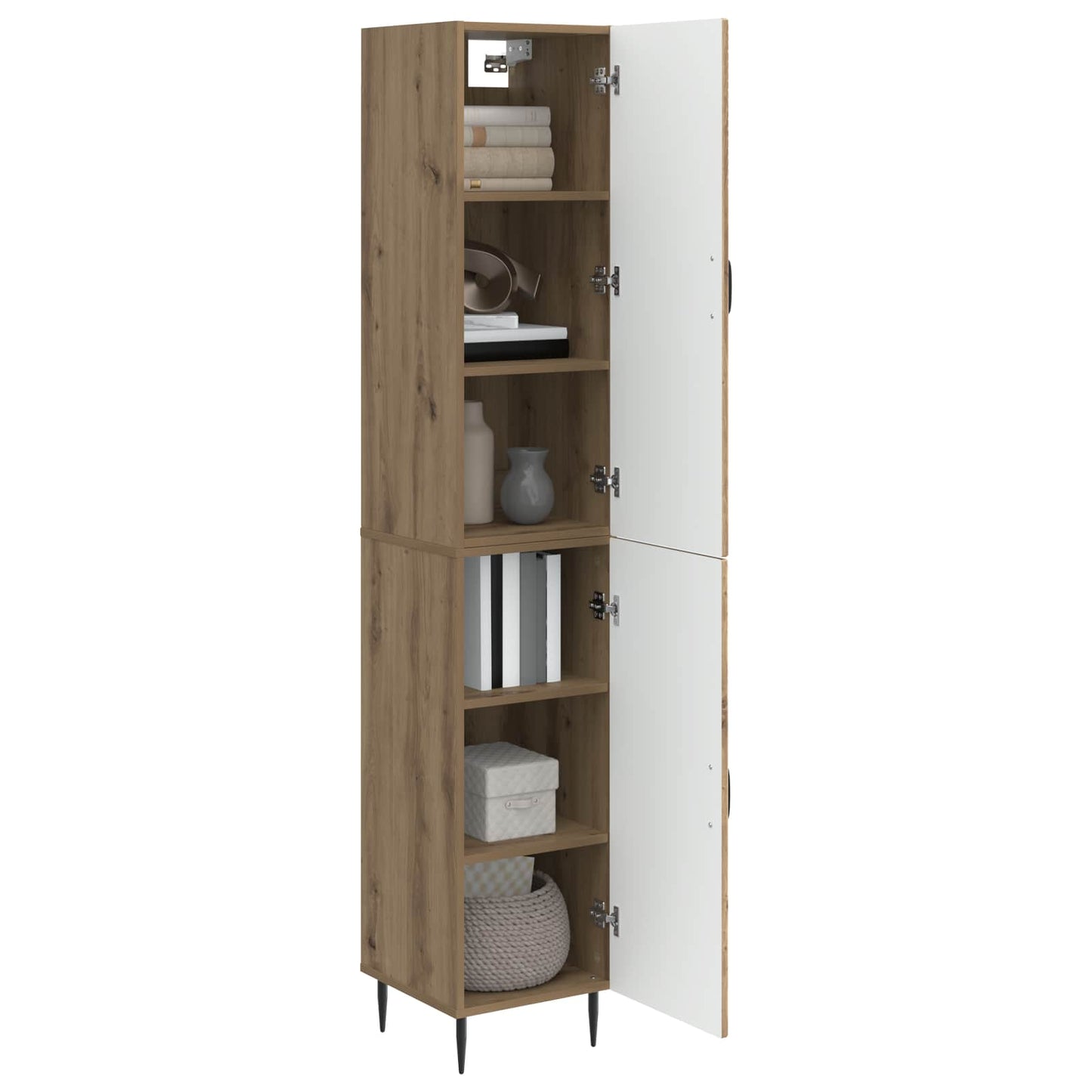 vidaXL Cabinet Set 2 pcs Artisan Oak Engineered Wood