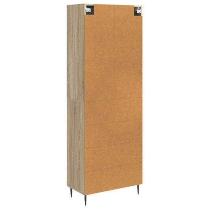 vidaXL Cabinet Set 2 pcs 66 x 34.5 x 90 cm Engineered Wood Sonoma Oak
