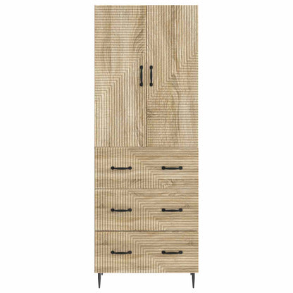 vidaXL Cabinet Set 2 pcs 66 x 34.5 x 90 cm Engineered Wood Sonoma Oak