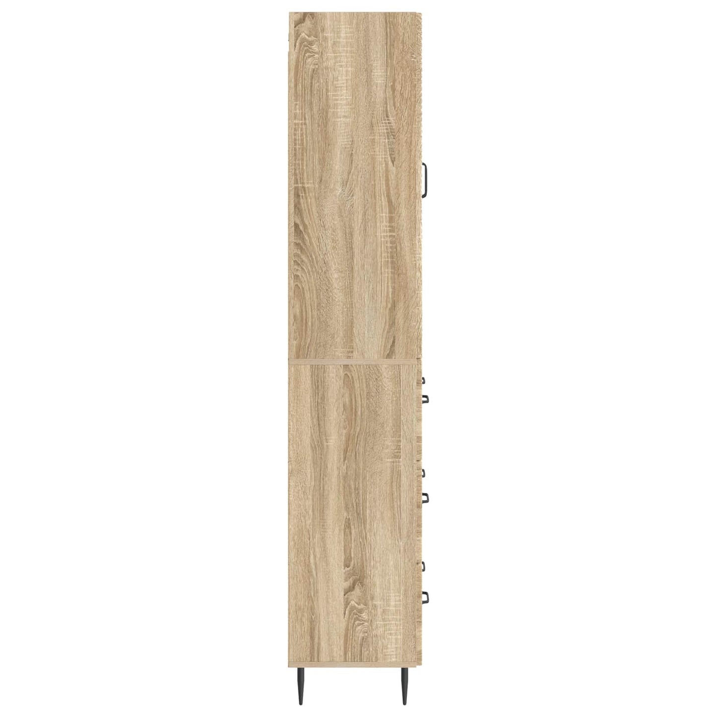 vidaXL Cabinet Set 2 pcs 66 x 34.5 x 90 cm Engineered Wood Sonoma Oak
