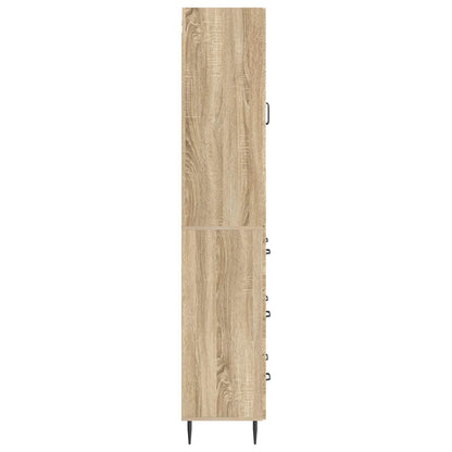 vidaXL Cabinet Set 2 pcs 66 x 34.5 x 90 cm Engineered Wood Sonoma Oak