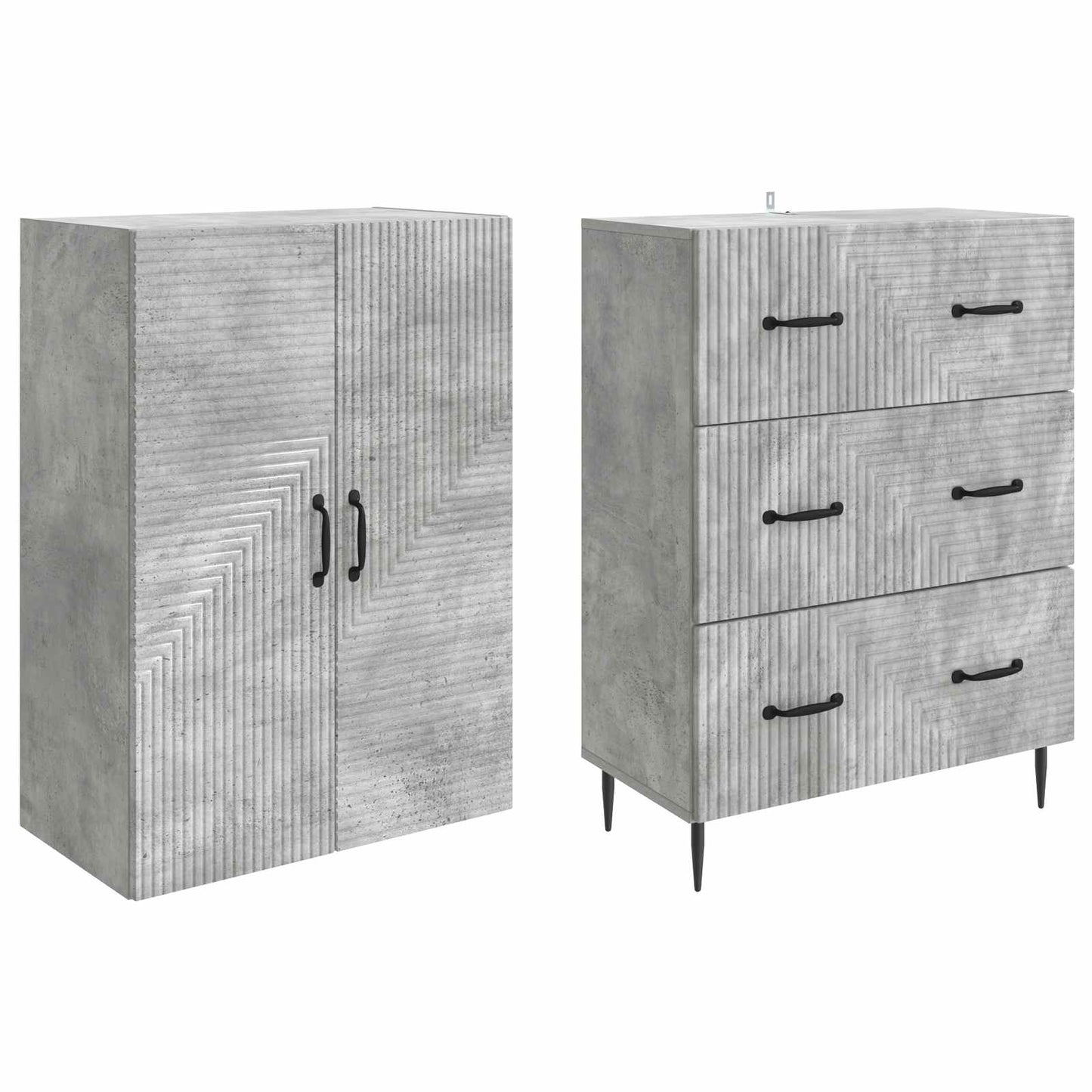 vidaXL Cabinet Set 2 pcs 66 x 34.5 x 90 cm Engineered Wood