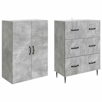 vidaXL Cabinet Set 2 pcs 66 x 34.5 x 90 cm Engineered Wood