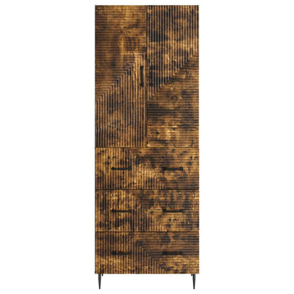vidaXL Cabinet Set 2 pcs 66 x 34.5 x 90 cm Engineered Wood Smoked Oak