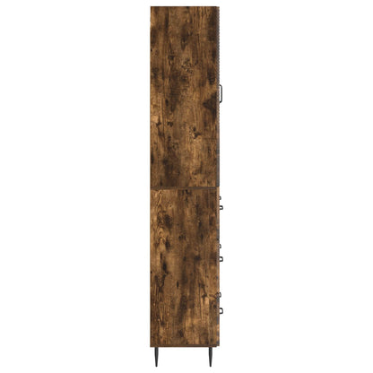 vidaXL Cabinet Set 2 pcs 66 x 34.5 x 90 cm Engineered Wood Smoked Oak