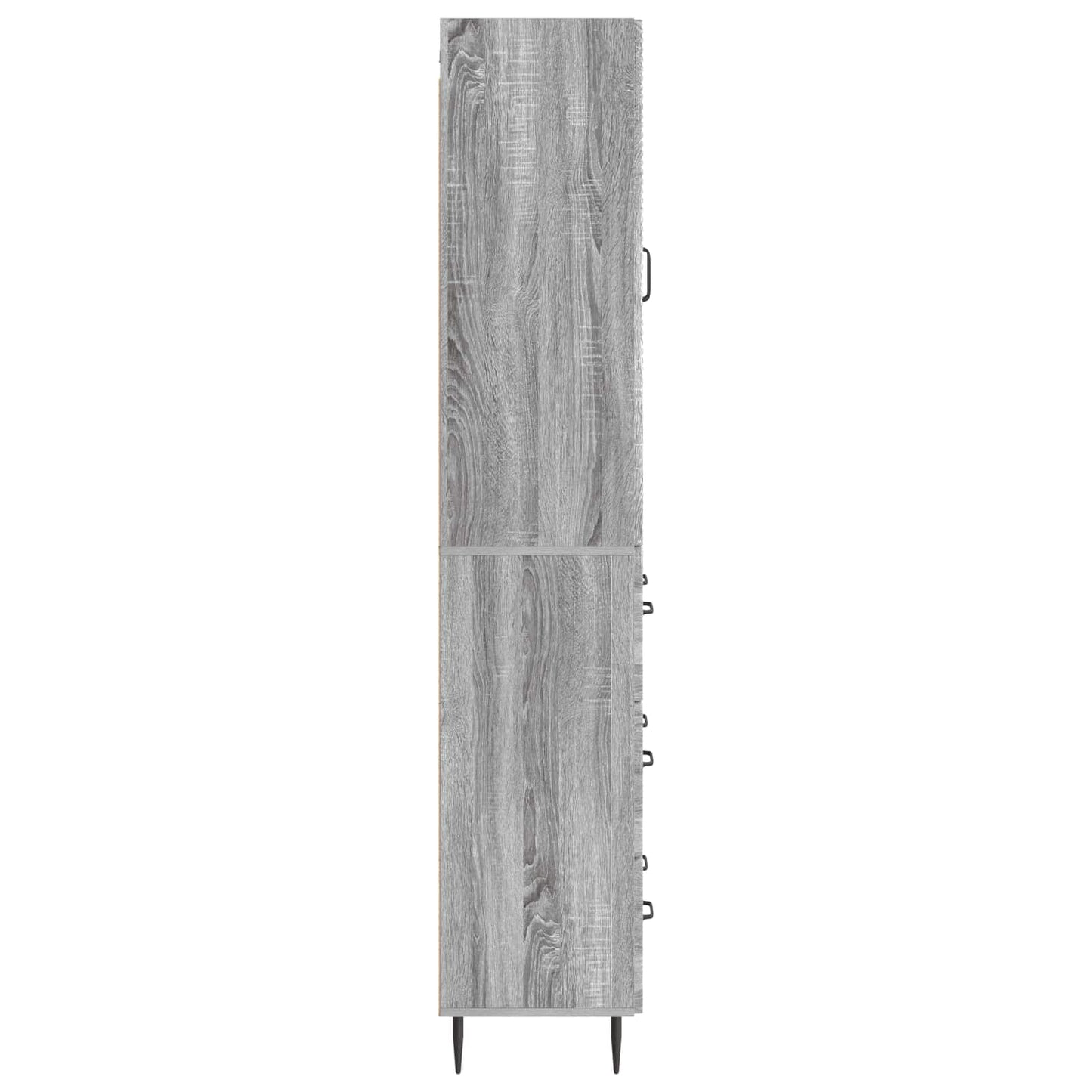 vidaXL Cabinet Set 2 pcs 66 x 34.5 x 90 cm Engineered Wood Grey Sonoma