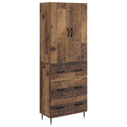 vidaXL Cabinet Set 2 pcs 66 x 34.5 x 90 cm Engineered Wood Old Wood