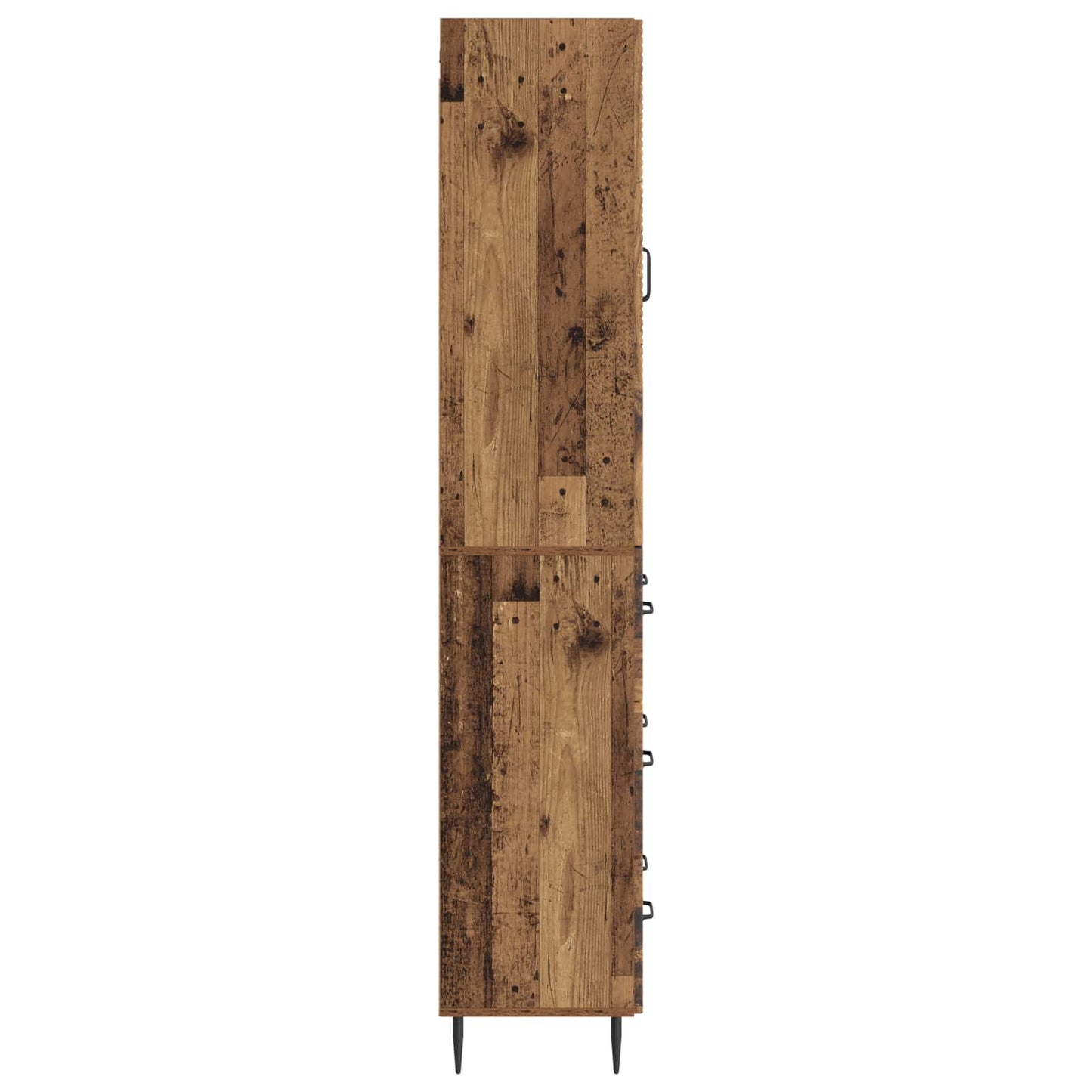 vidaXL Cabinet Set 2 pcs 66 x 34.5 x 90 cm Engineered Wood Old Wood