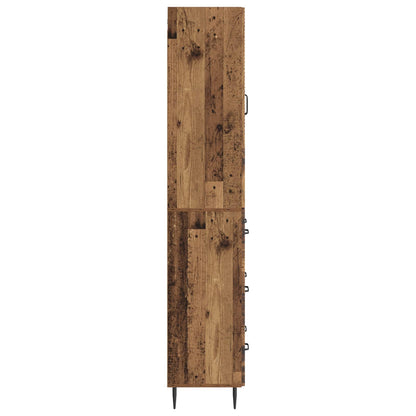 vidaXL Cabinet Set 2 pcs 66 x 34.5 x 90 cm Engineered Wood Old Wood