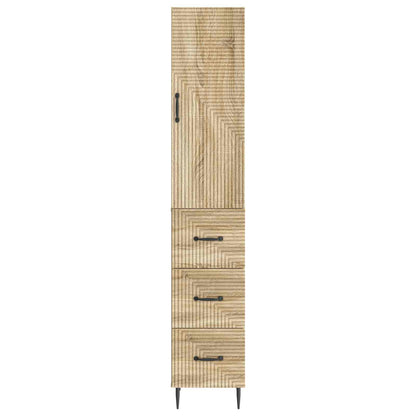 vidaXL Cabinet Set 2 pcs 33 x 34.5 x 90 cm Engineered Wood Sonoma Oak