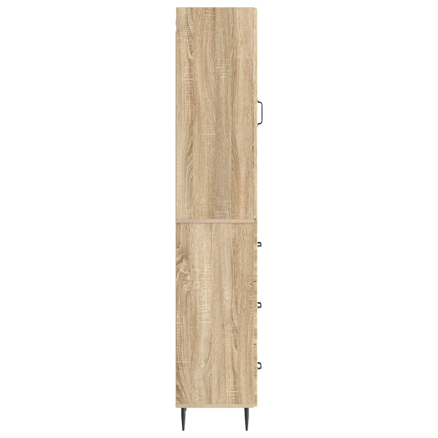 vidaXL Cabinet Set 2 pcs 33 x 34.5 x 90 cm Engineered Wood Sonoma Oak