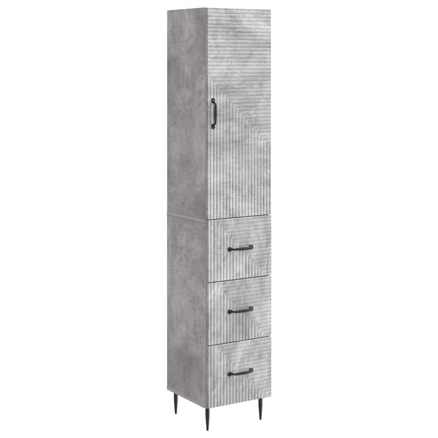 vidaXL Cabinet Set 2 pcs 33 x 34.5 x 90 cm Engineered Wood
