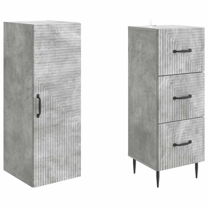 vidaXL Cabinet Set 2 pcs 33 x 34.5 x 90 cm Engineered Wood