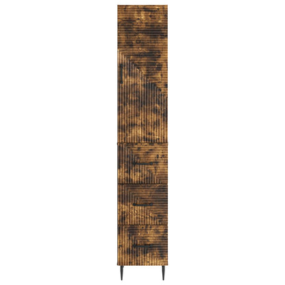 vidaXL Cabinet Set 2 pcs Smoked Oak 33 x 34.5 x 90 cm Engineered Wood