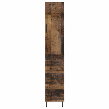 vidaXL Cabinet Set 2 pcs 33 x 34.5 x 90 cm Engineered Wood Old Wood