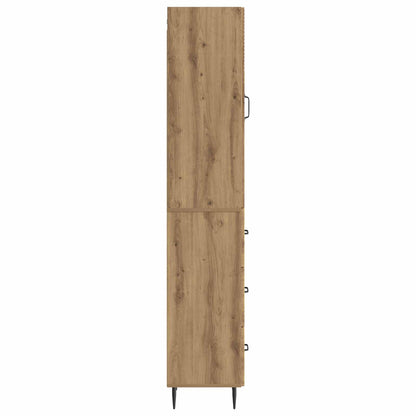 vidaXL Cabinet Set 2 pcs Artisan Oak 33 x 34.5 x 90 cm Engineered Wood